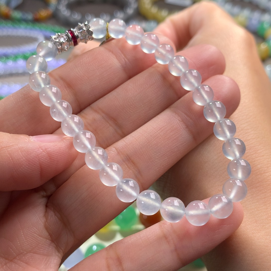 翡翠手链未镶嵌卡6