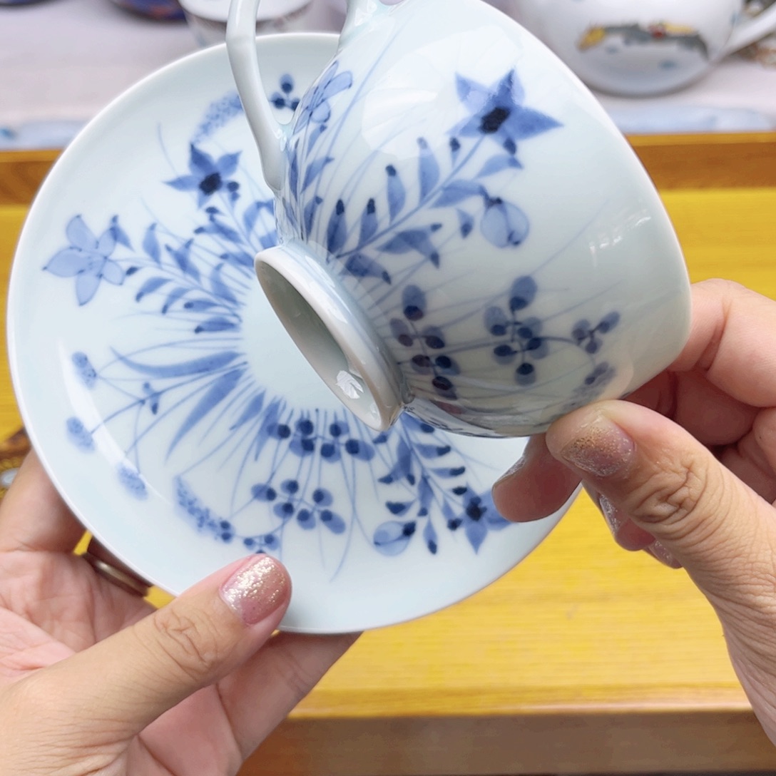 瓷片平安咖啡套欢迎光临美桃儿