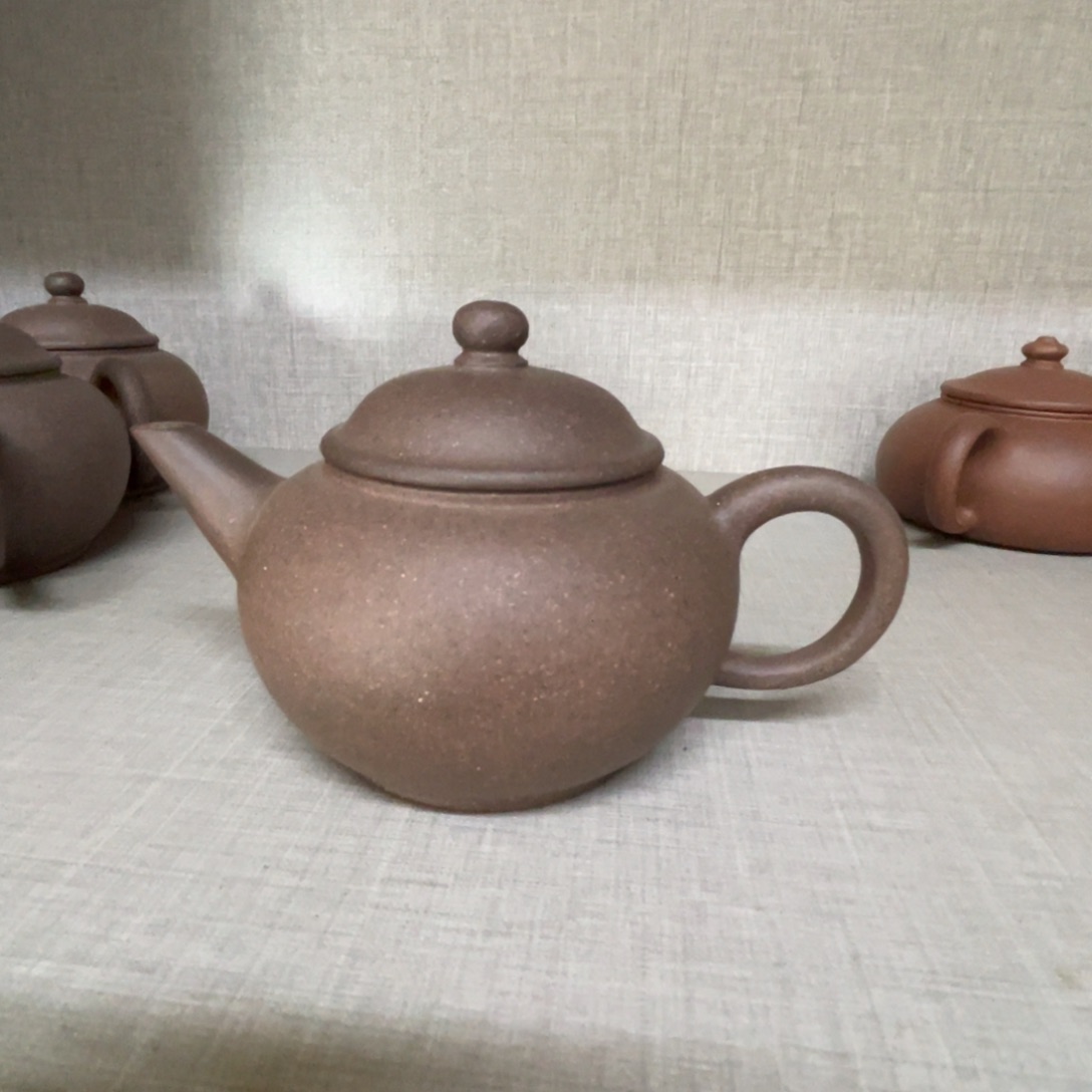 茶壶紫砂青灰泥水平160cc