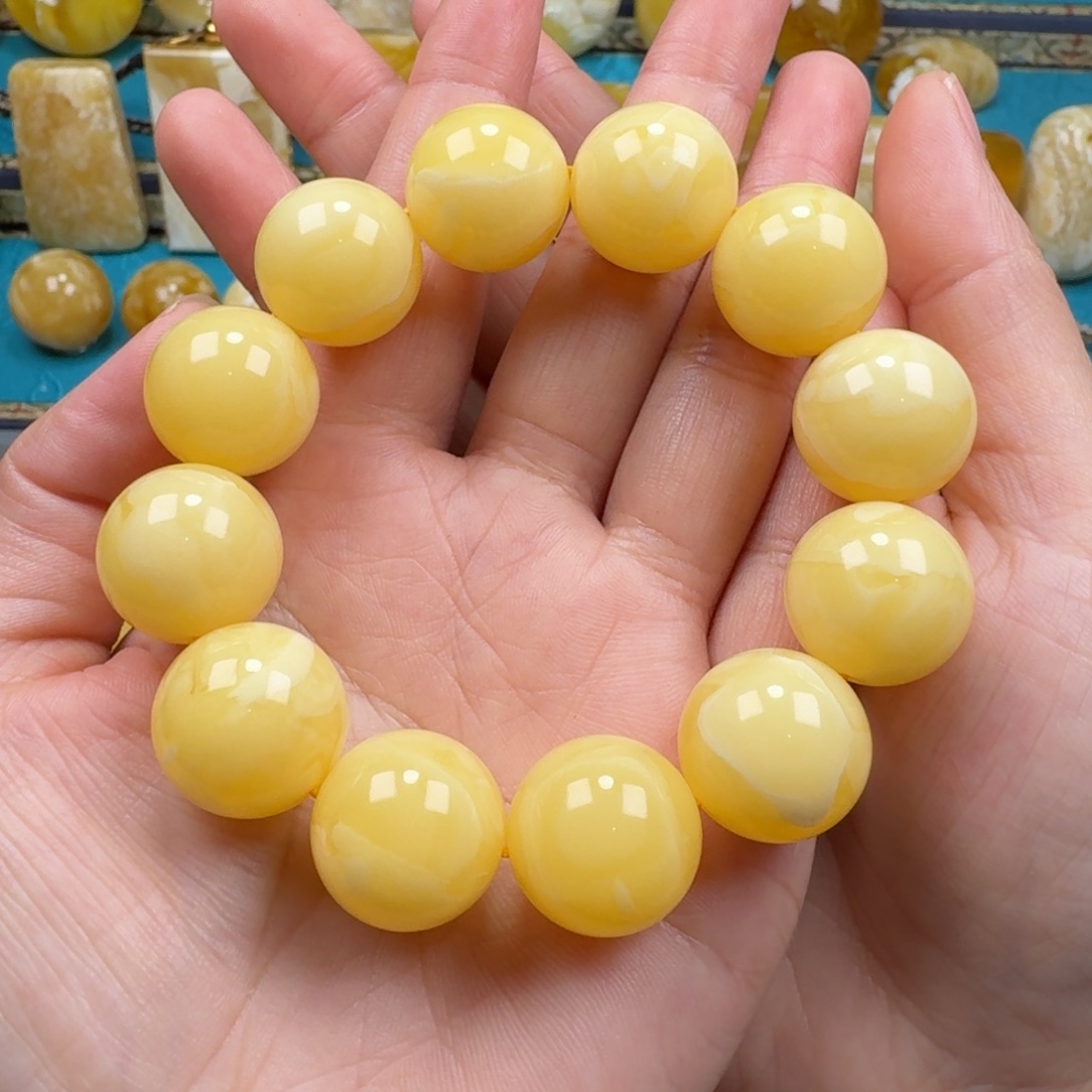 琥珀手链未镶嵌蜜蜡