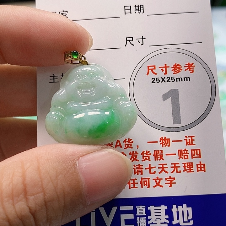 【闪购商品】翡翠颈饰18K金镶嵌沉*翡翠