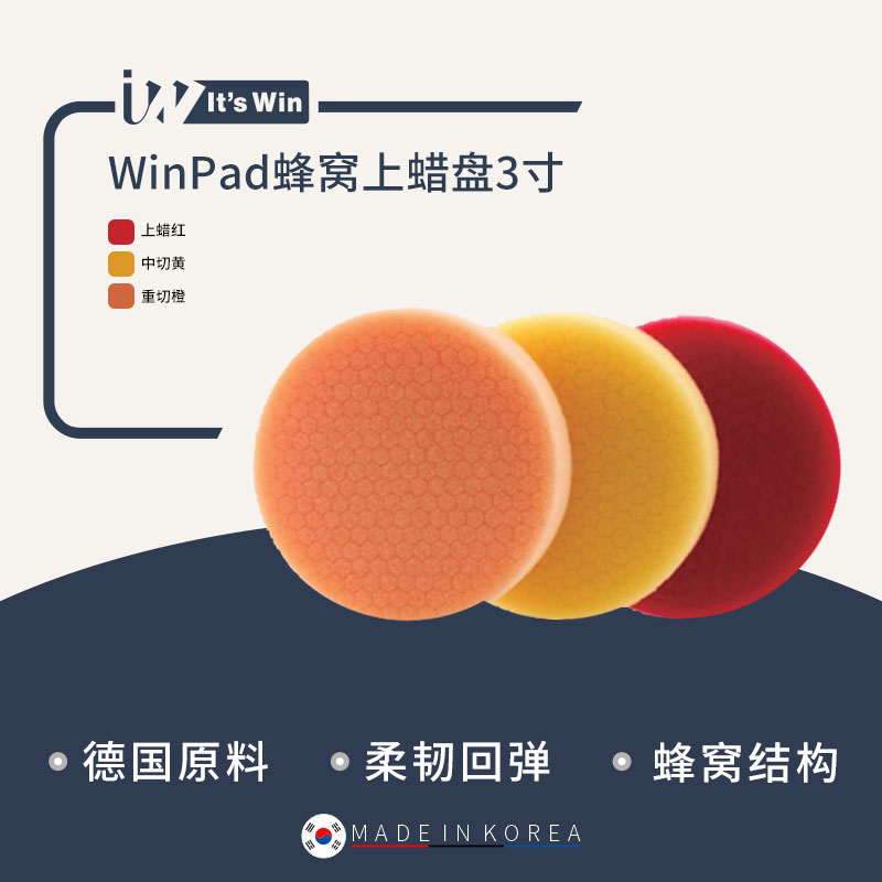 瑞堃贸易 It's win WinPad蜂窝研磨盘3寸