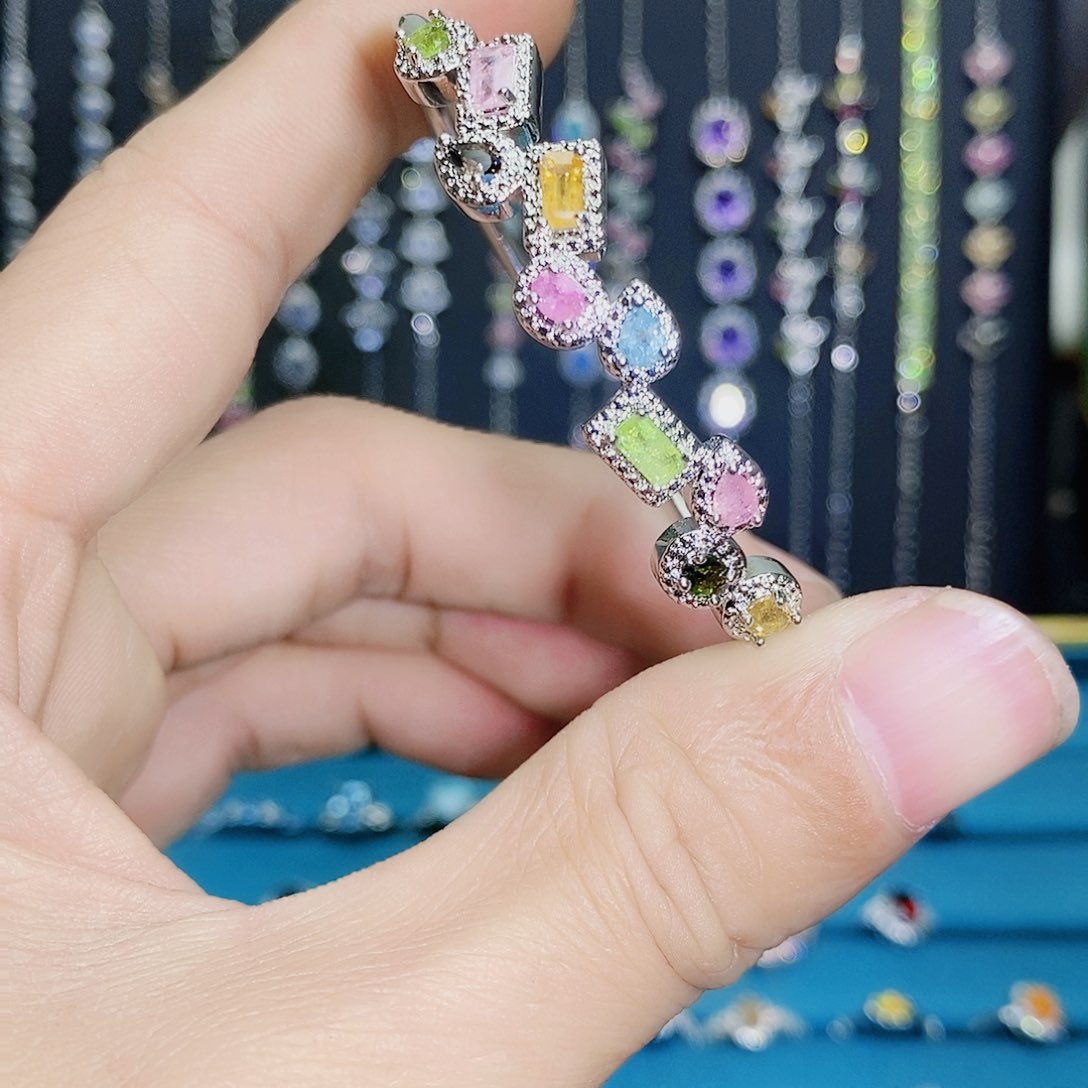 紫晶珠宝半成品银S925镶嵌