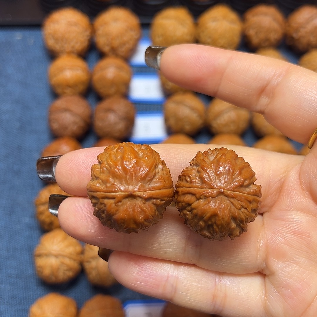 吊坠文玩核桃矮桩焖尖磨盘27尺全品无修