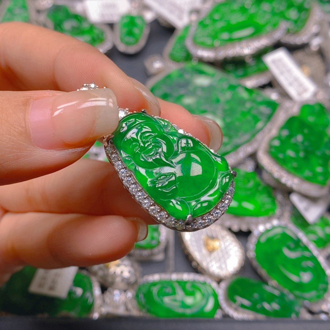 翡翠颈饰银S925镶嵌888888888888