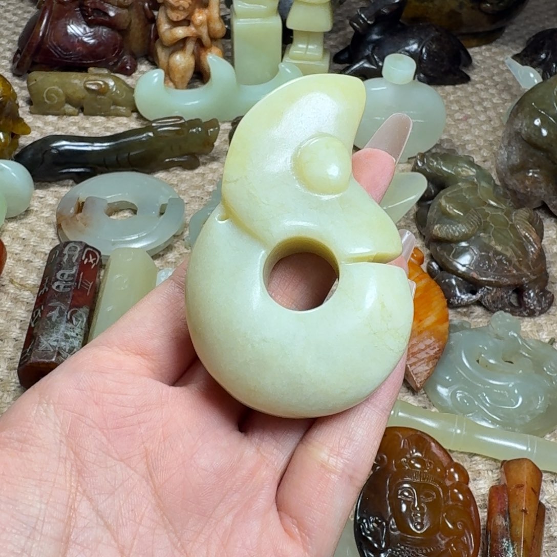 白玉菩提吊坠挂件