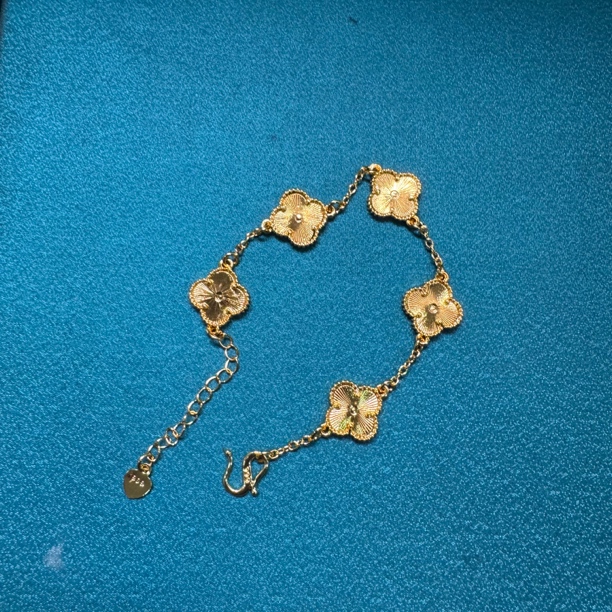 非金属珐琅手链 D944古法中式四叶草手链