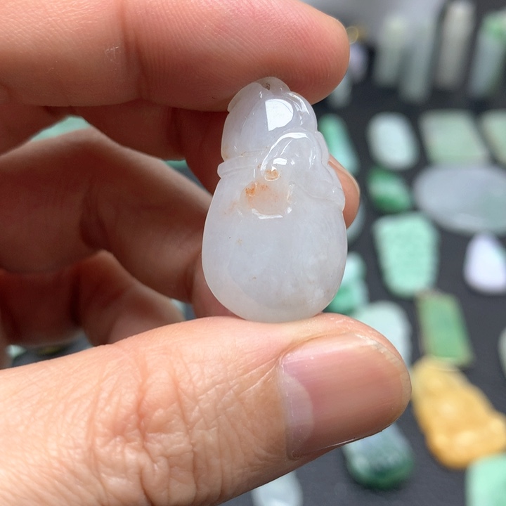 翡翠颈饰未镶嵌天然A货翡翠