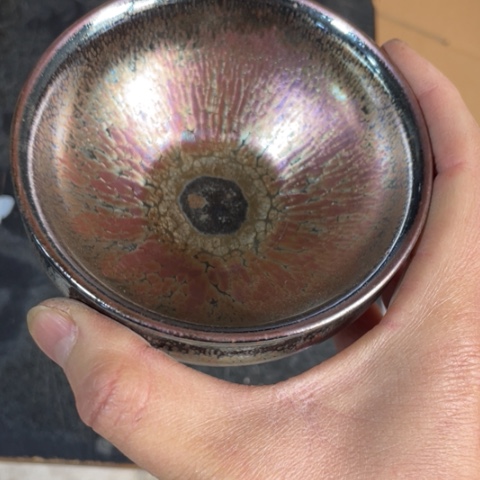 茶盏大****扬建阳建盏微瑕油滴