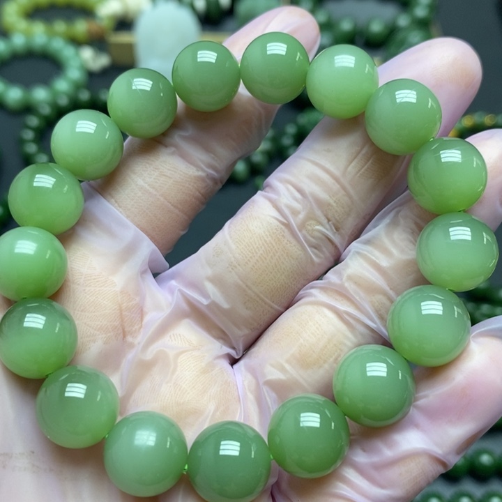 和田玉（碧玉）手串未镶嵌