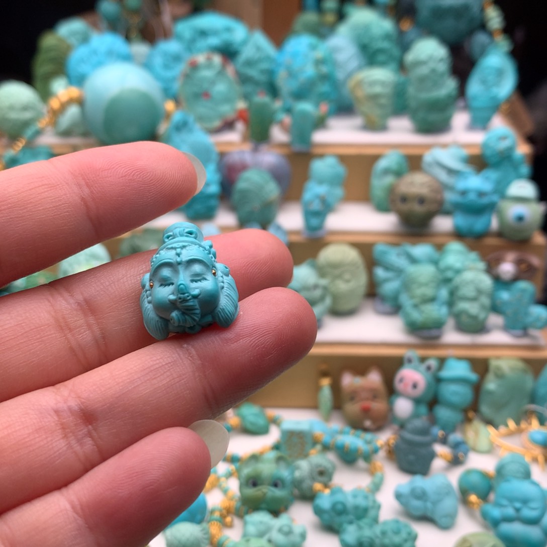 绿松石颈饰未镶嵌睡***瓜