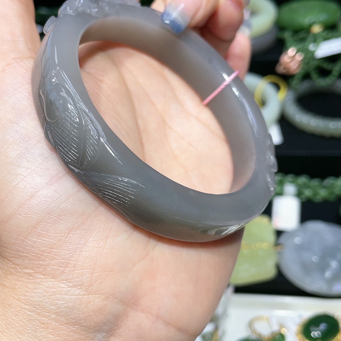 【闪购商品】和田玉手镯60圈口11未镶嵌