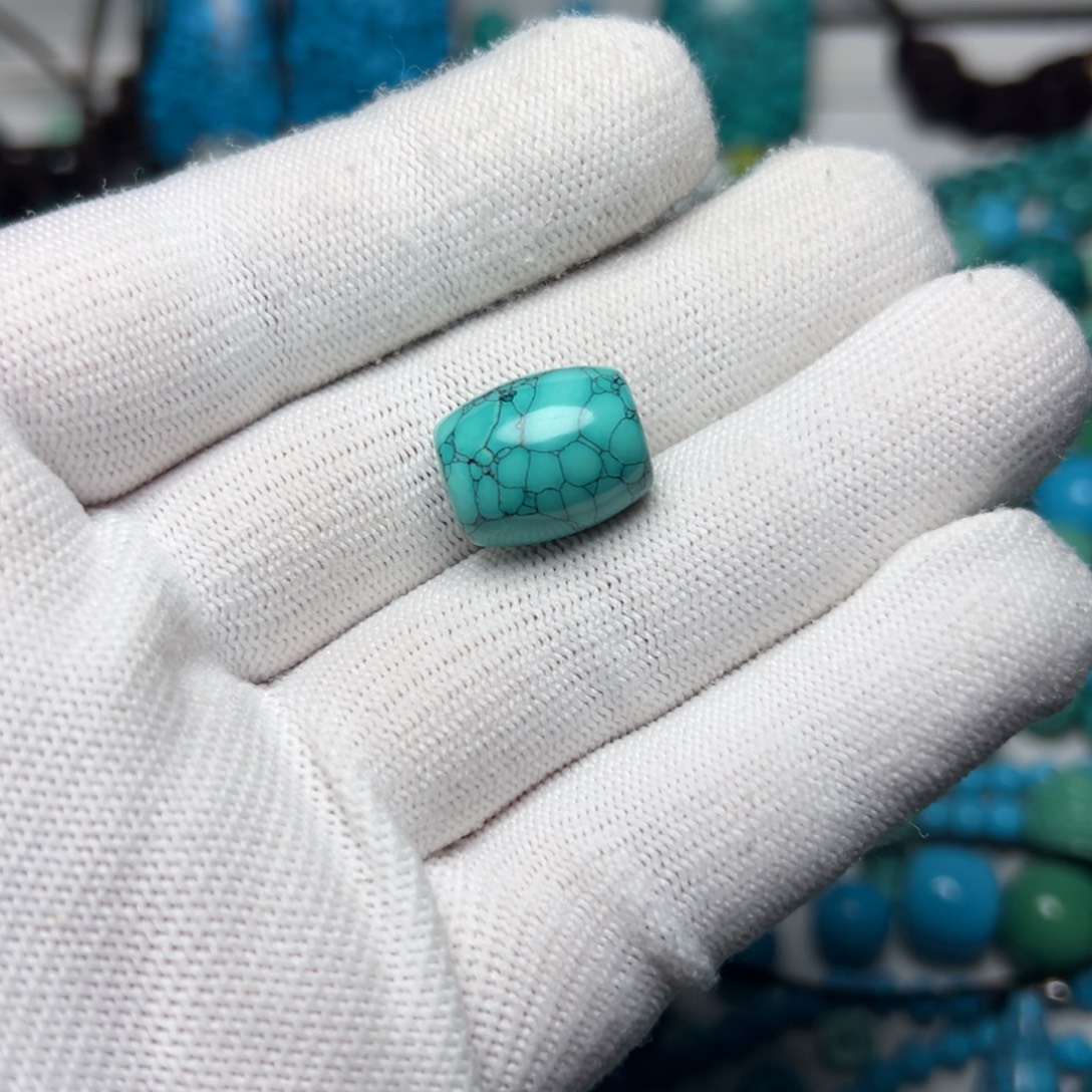 绿花桶珠顶珠锁骨珠尺寸13+/15+