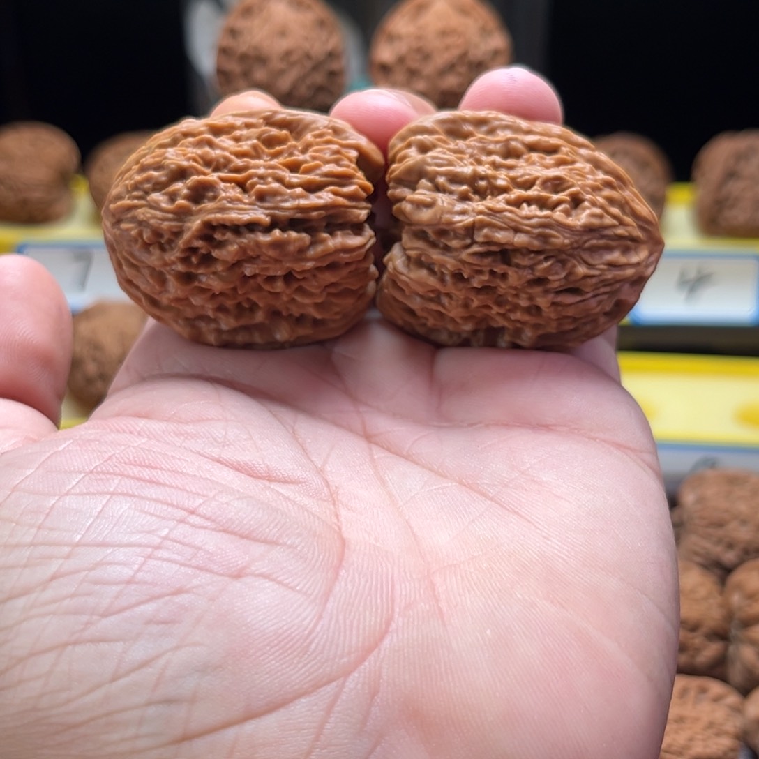 把件文玩核桃韩*凹底高炮