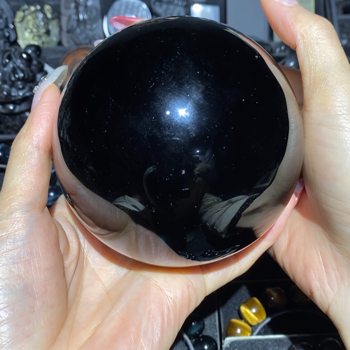 黑曜岩珠宝奇石未镶嵌魔*风