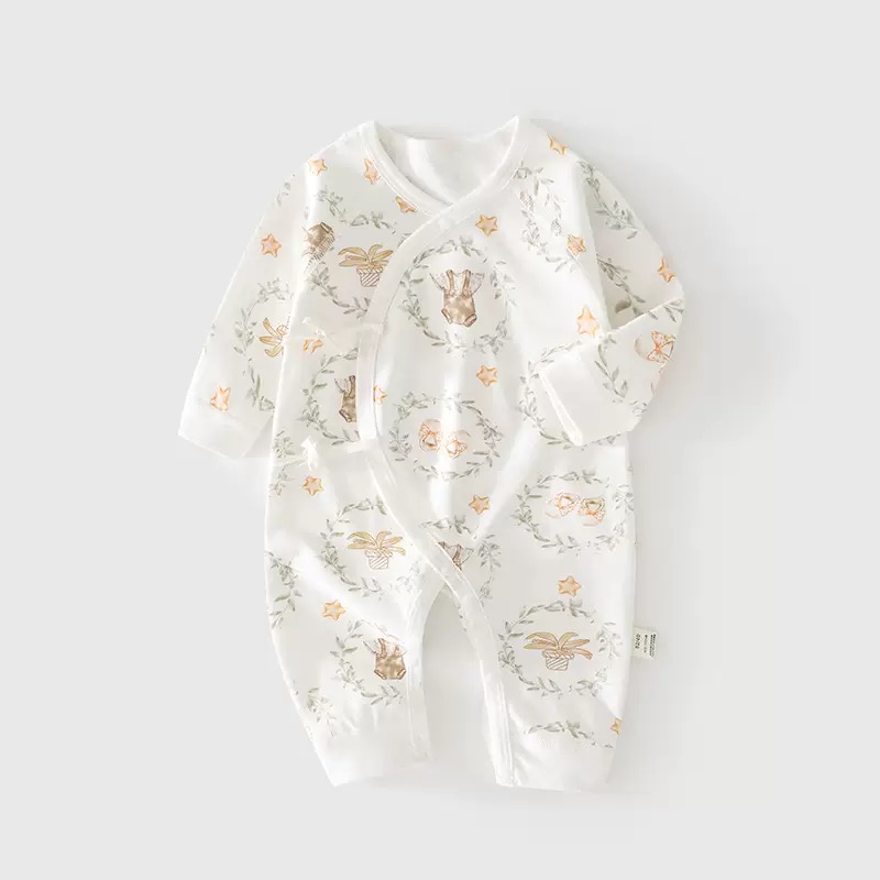 过款编码（401~600）新生儿蝴蝶衣长袖哈衣爬服婴儿四季衣服连体衣