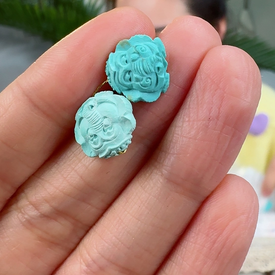 绿松石珠宝奇石未镶嵌