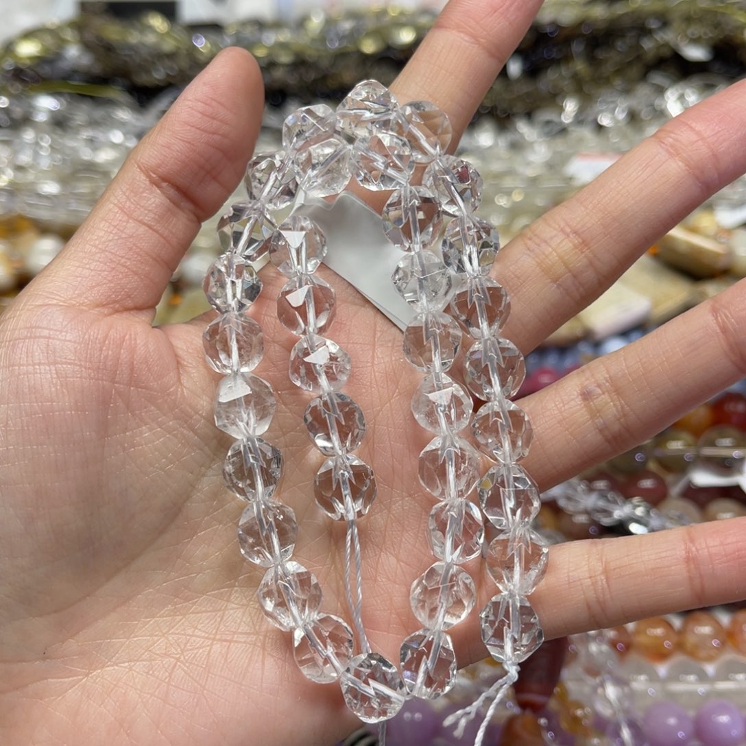 小***作未镶嵌颈饰水晶白水晶