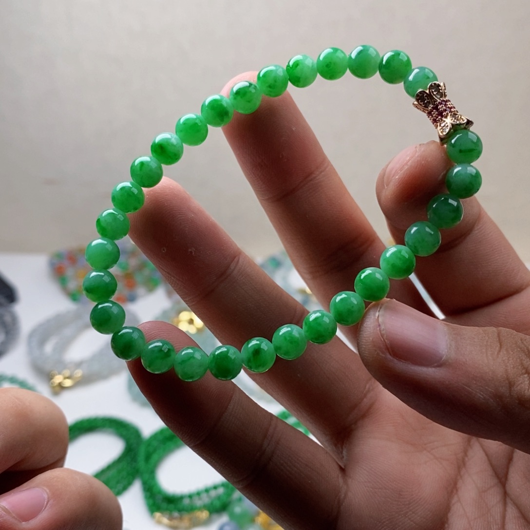 定制翡翠未镶嵌缅甸翡翠a货卡6.4