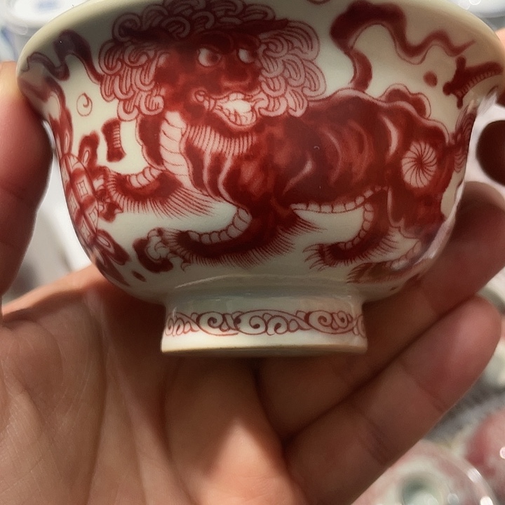 摆件陶景德镇陶瓷主人杯1233