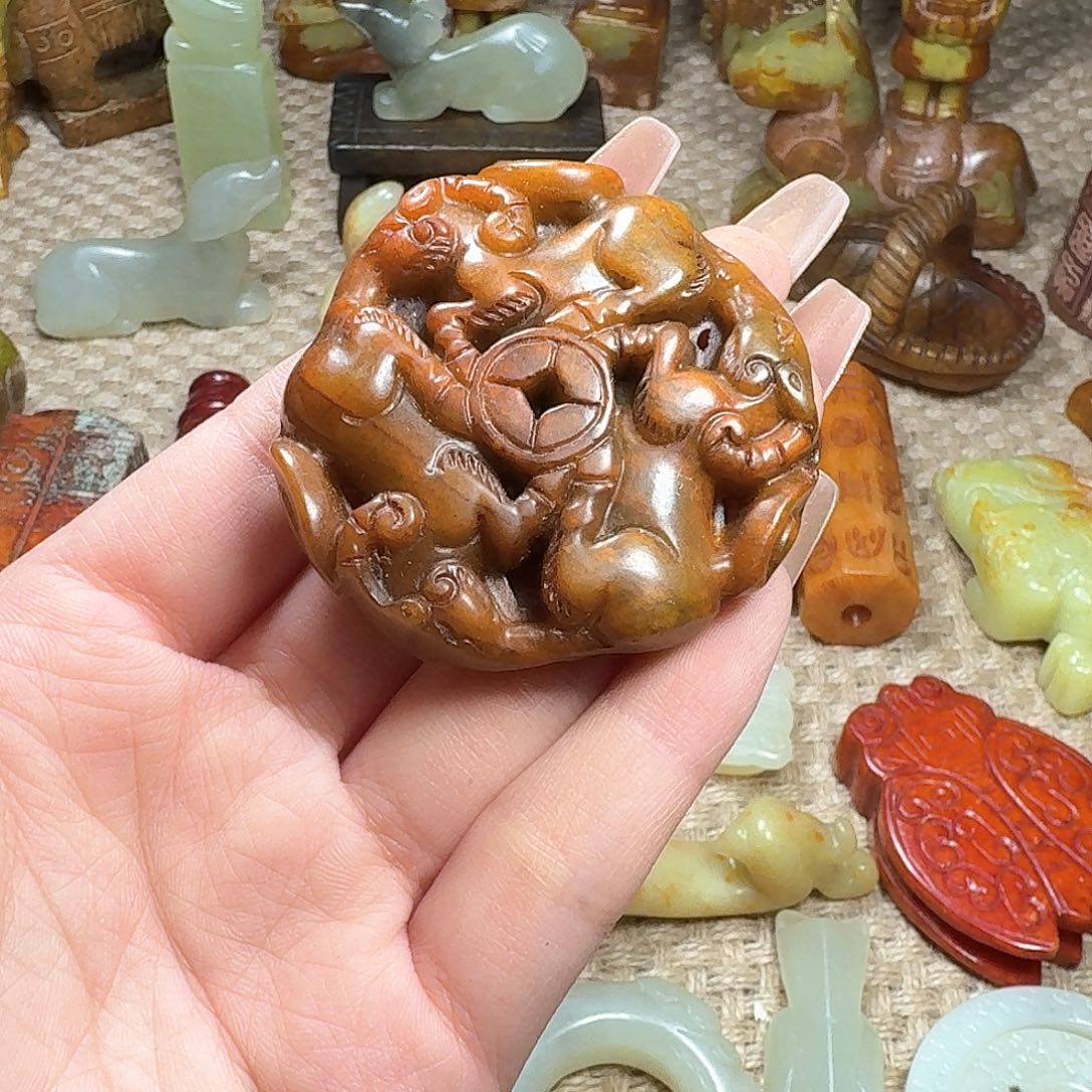 白玉菩提吊坠挂件