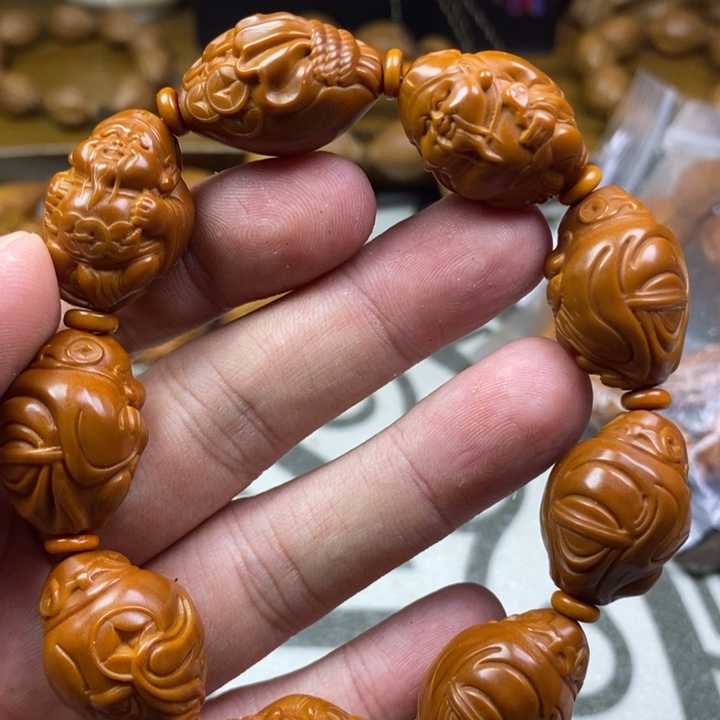 橄榄核手串/手链橄榄核雕工艺手串