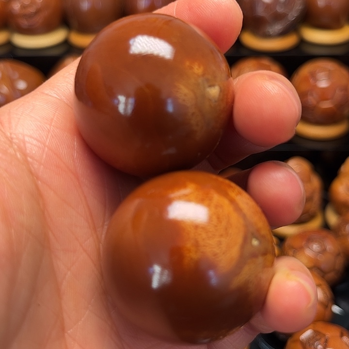 橄榄核手串/手链光柱一对