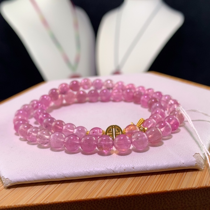 双色碧玺手链未镶嵌