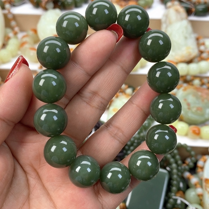 【闪购商品】透闪石质玉手串未镶嵌ᝰ****
