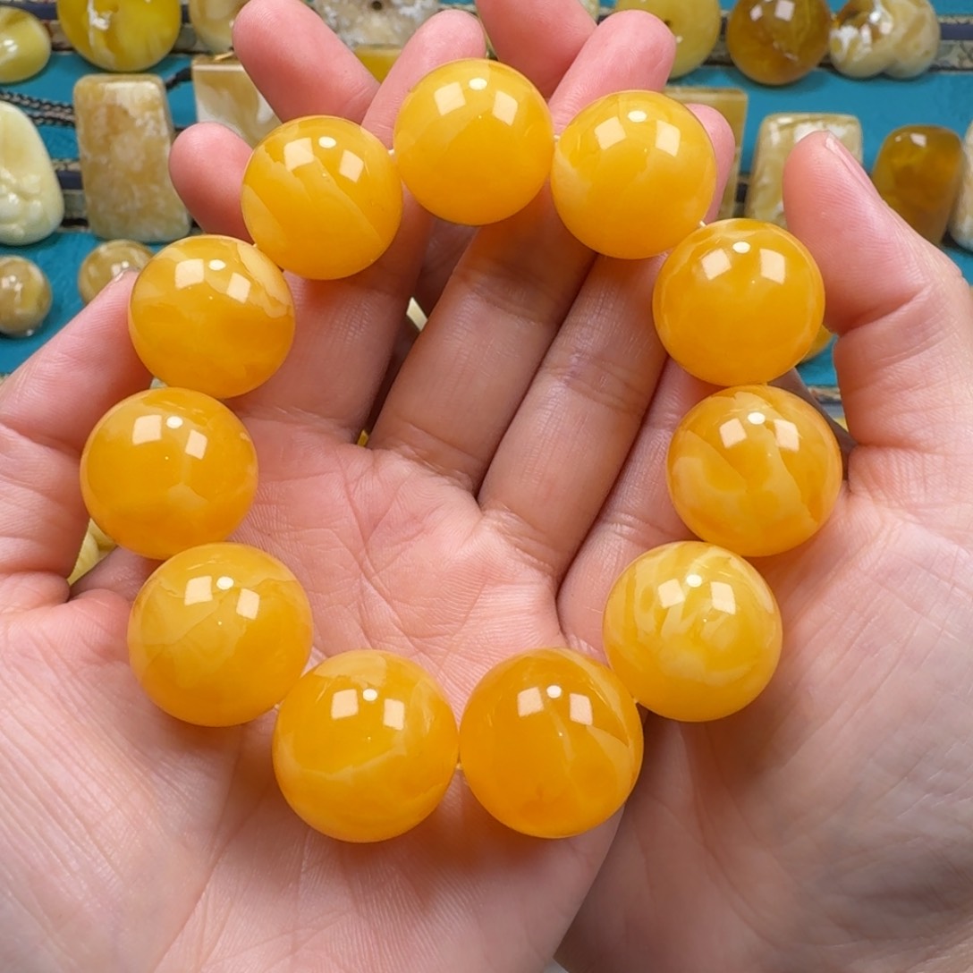 琥珀手链未镶嵌蜜蜡