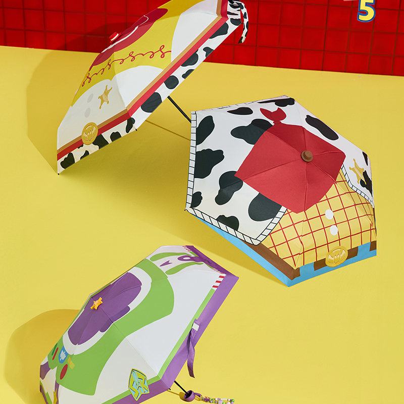【名创优品X迪士尼联名】玩具总动员系列五折防晒伞（随机发）