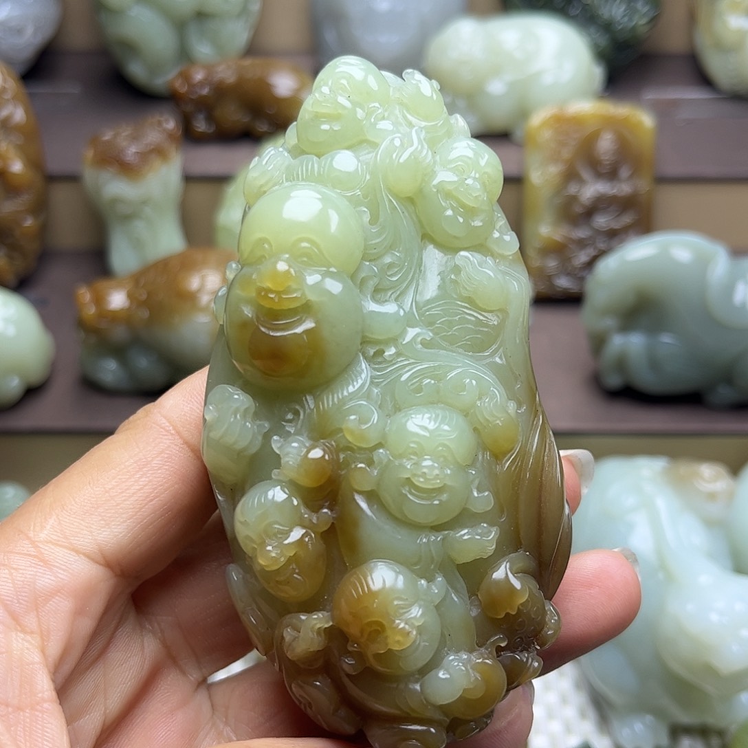 和田玉未镶嵌挂件