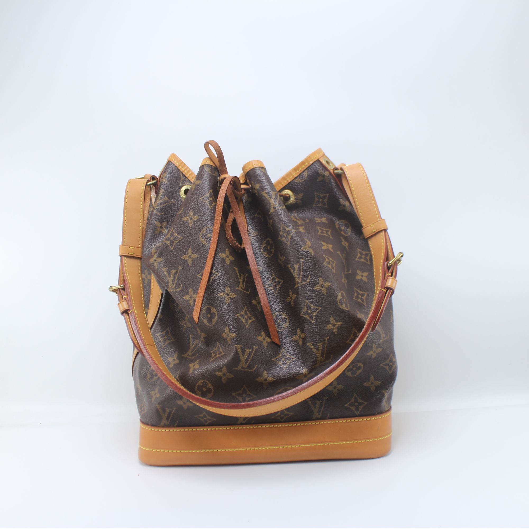 95新 LouisVuitton/路易威登 SA1165老花大号抽绳水桶单肩腋下包