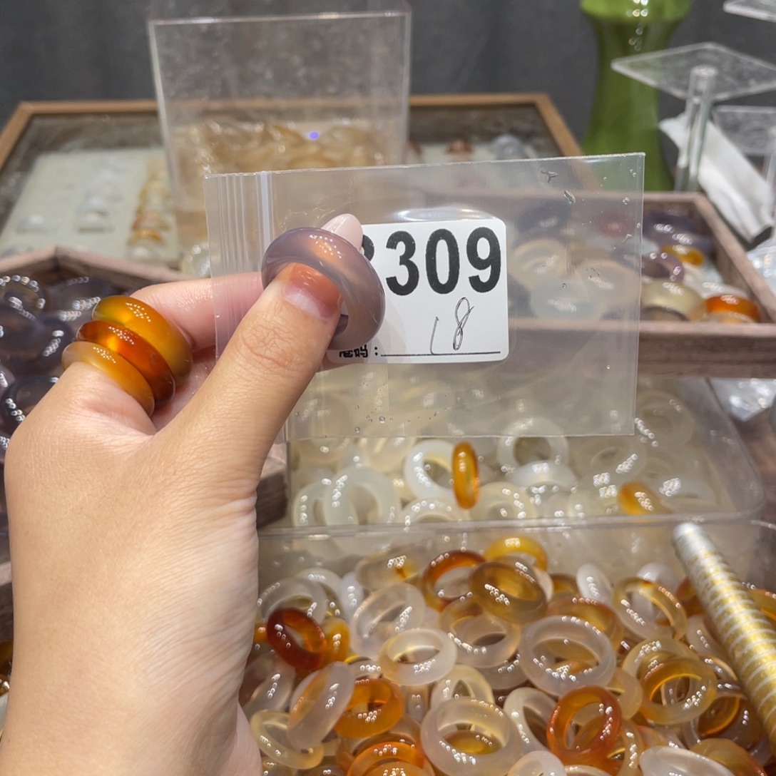 玛瑙/玉髓未镶嵌戒指309