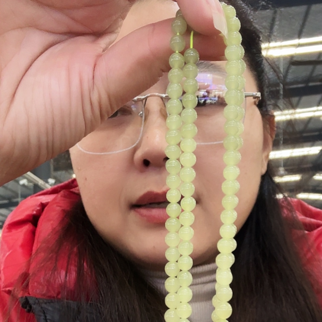 和田玉未镶嵌毛衣链