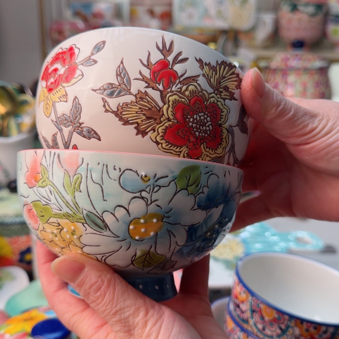 陶瓷5英寸延喜米饭碗两只看图