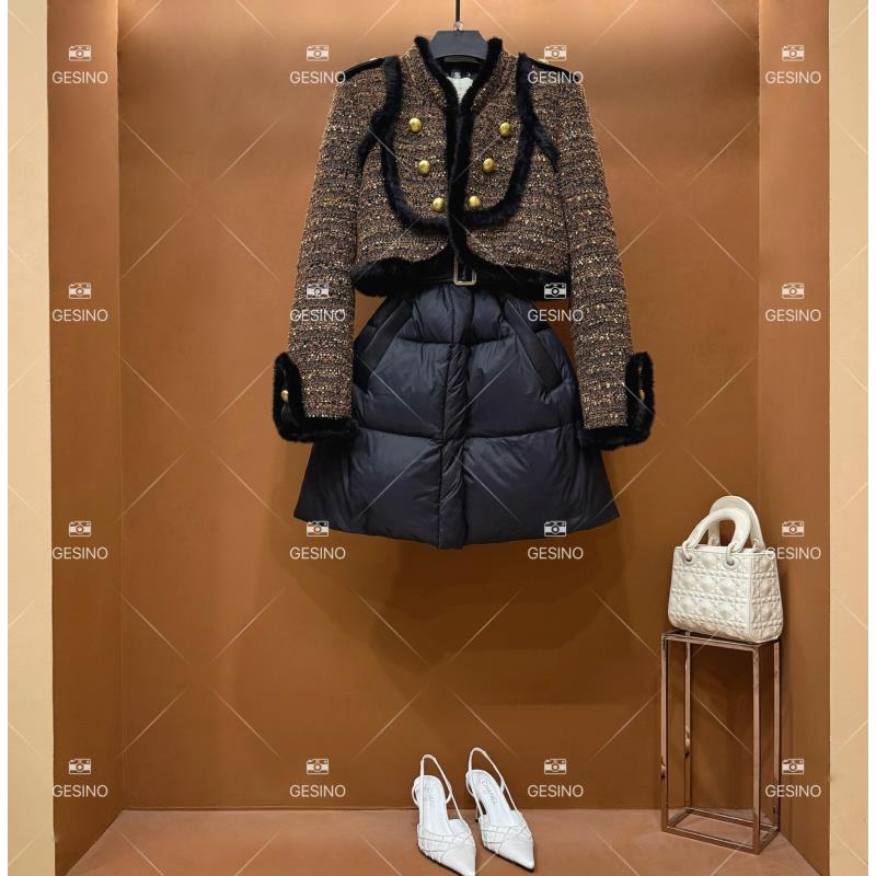 【露露】秋冬气质小香风时尚设计师中长款网红轻奢QD-2024987