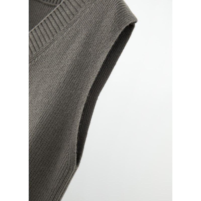 百搭通勤V领叠穿秋针织衫ZZS4G0104