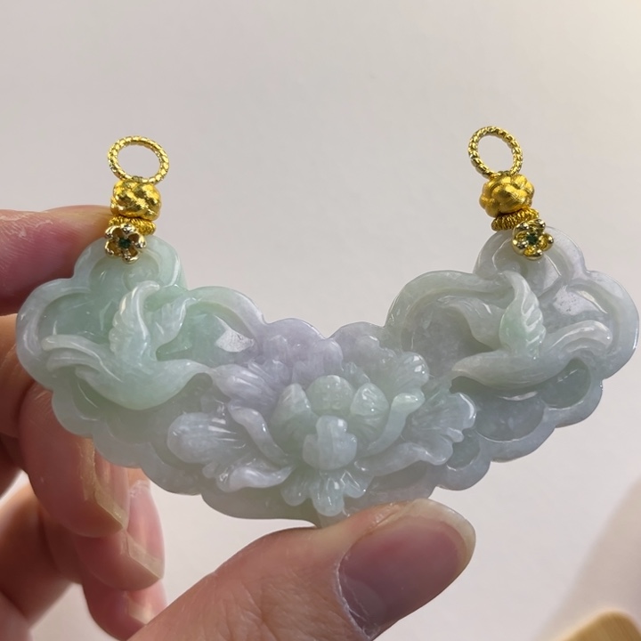 翡翠吊坠(赠链)未镶嵌代编织