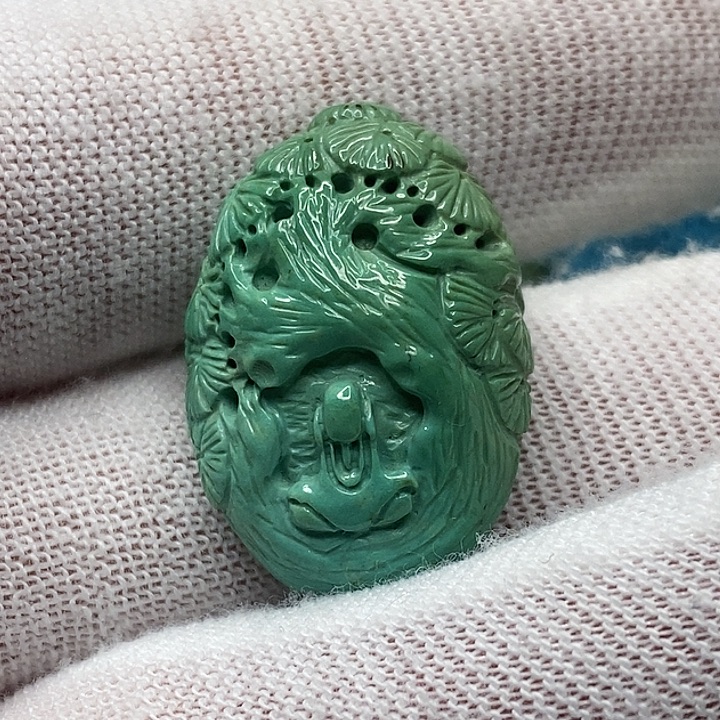 绿松石未镶嵌天然原矿 地大质检