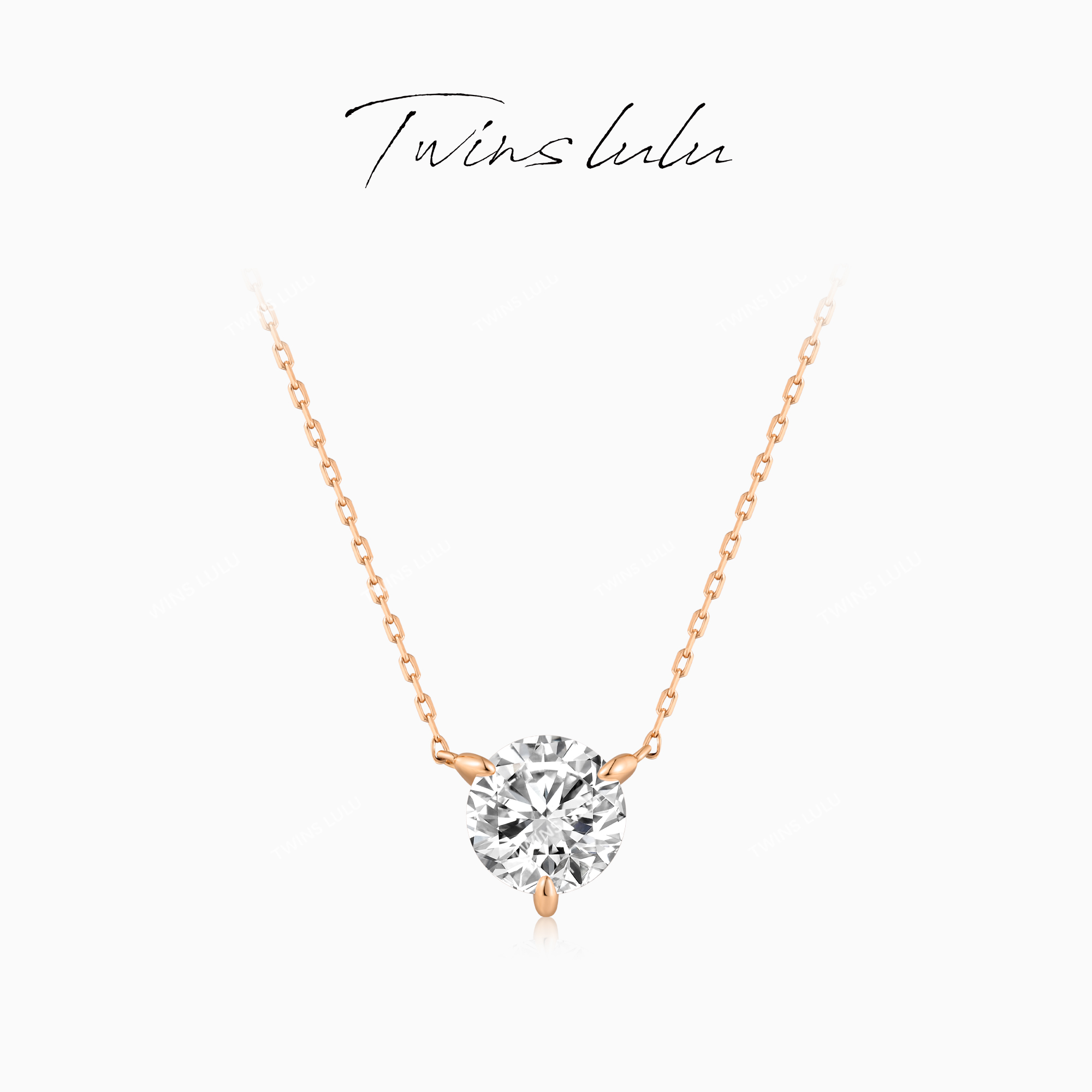 TWINS LULU925银流光风 高级感小众锁骨链女人鱼泪项链TSJ9968-sp