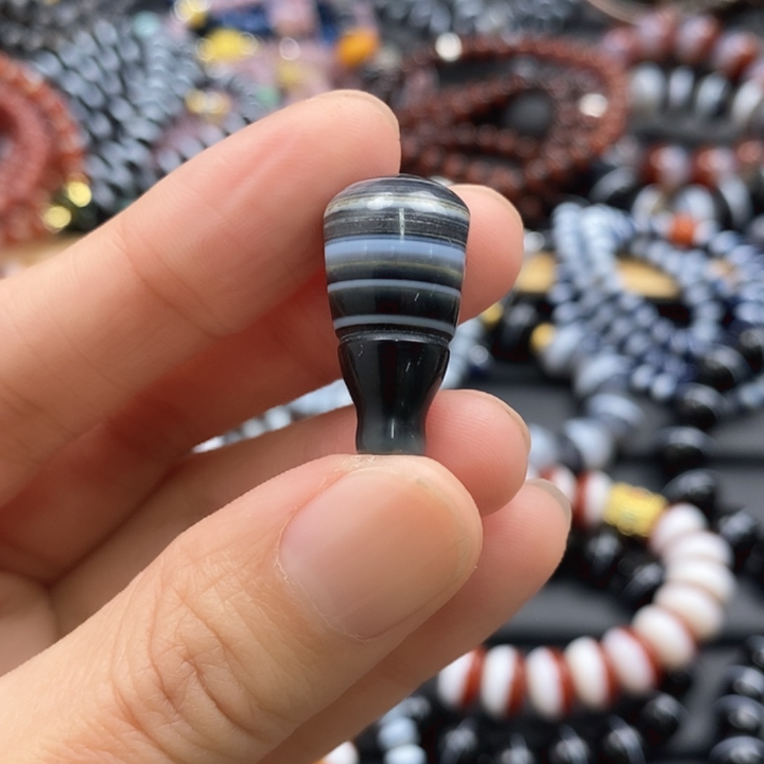 玛瑙/玉髓 玛瑙单珠未镶嵌