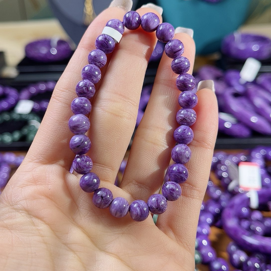 查罗石（紫龙晶）手串8未镶嵌