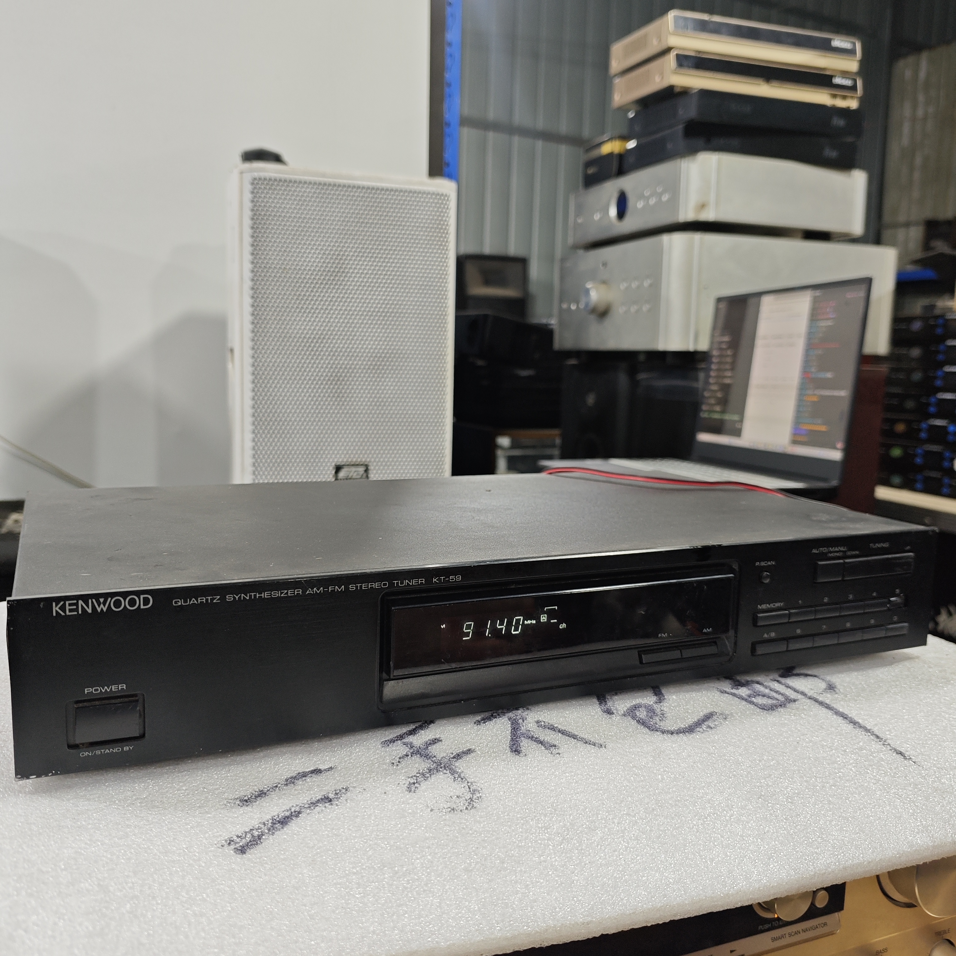 8新  二手建伍KT-59收音头，不包邮运费到付