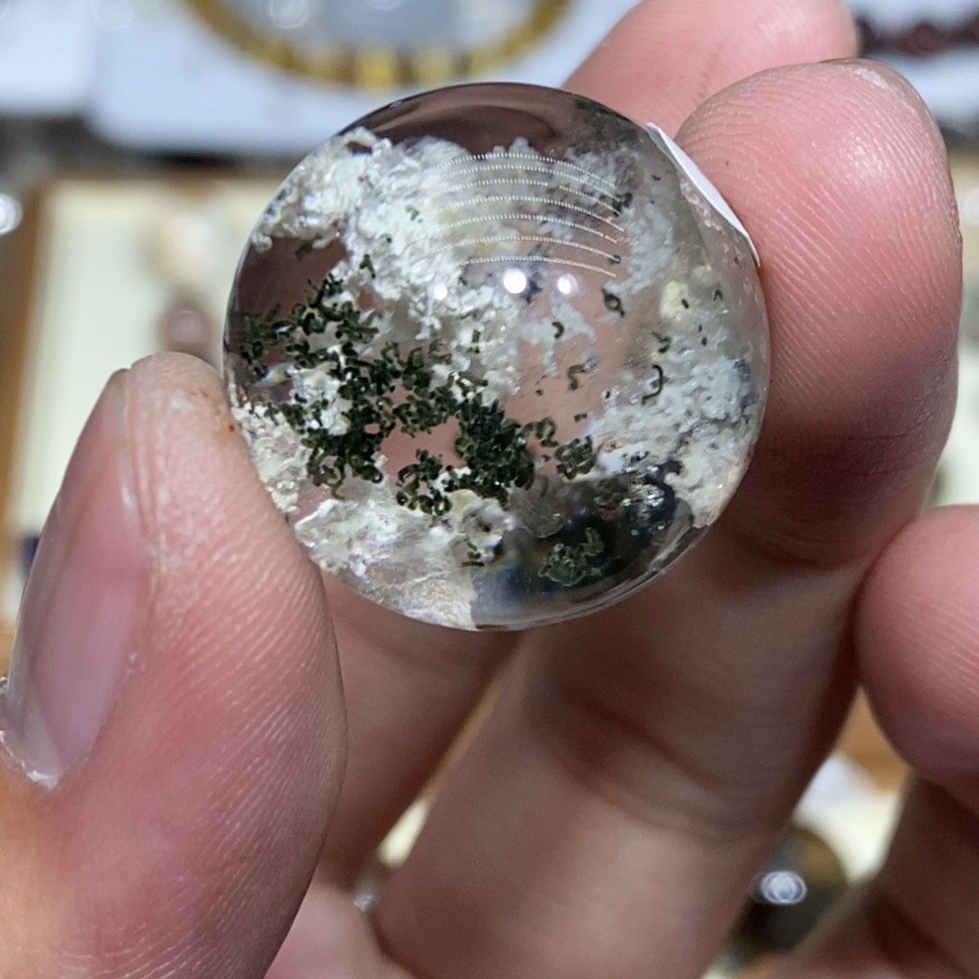 水晶圆珠23m未镶嵌水晶