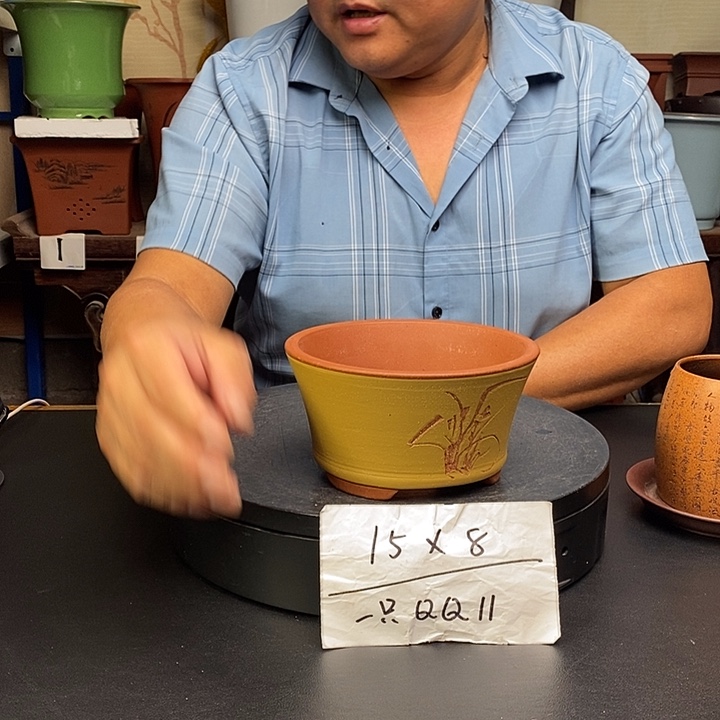 紫砂花盆货号一只qQ11