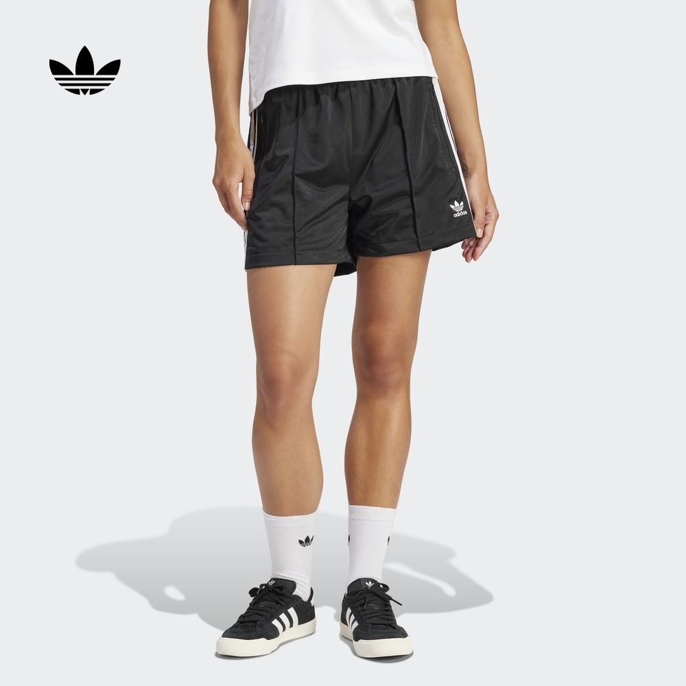 阿迪达斯三叶草 经典复古三条纹运动短裤女款夏季 adidas IU2425