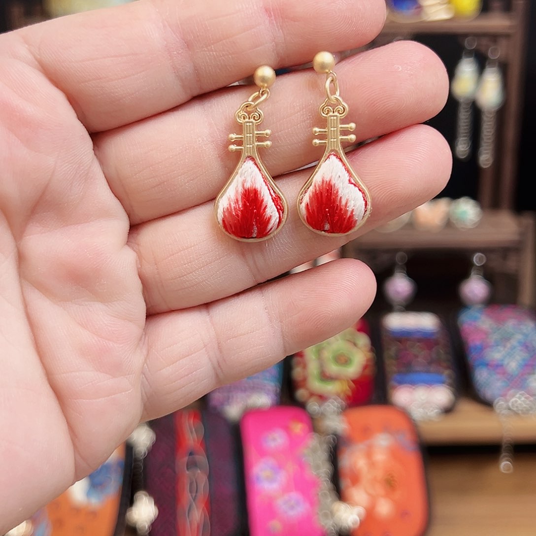 黄铜925银布艺手工刺绣