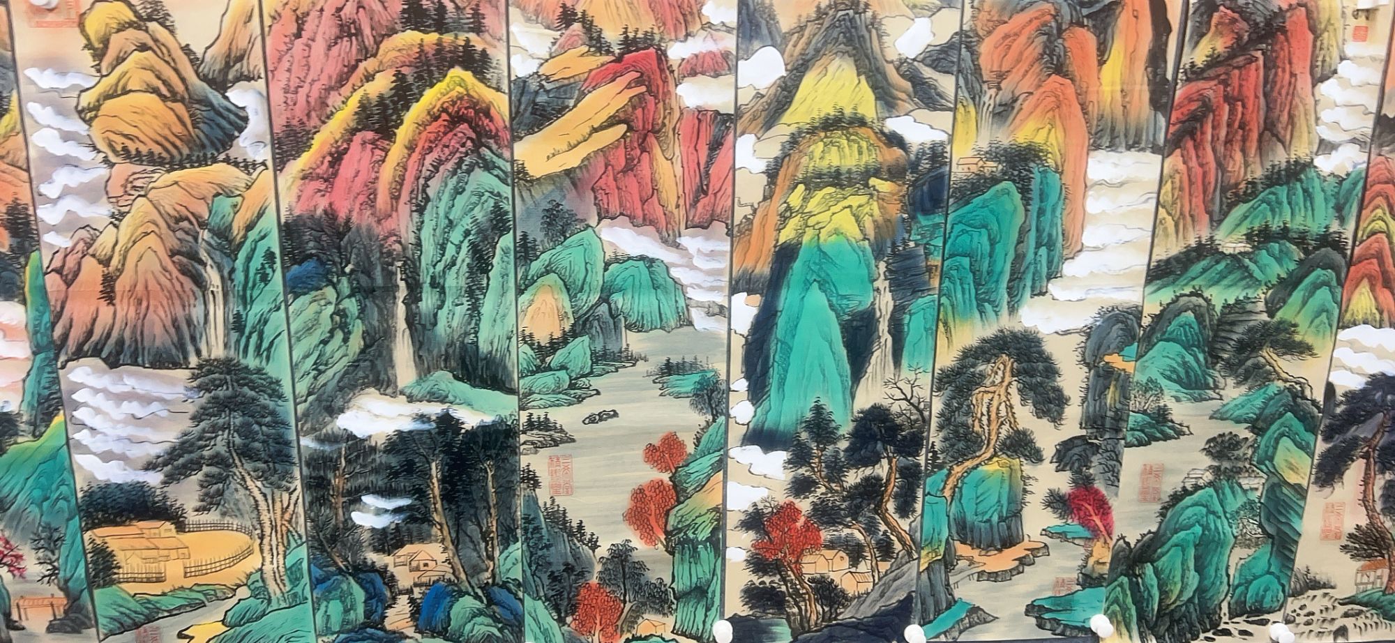 【樊竹】精品十二条屏装饰画通用链接