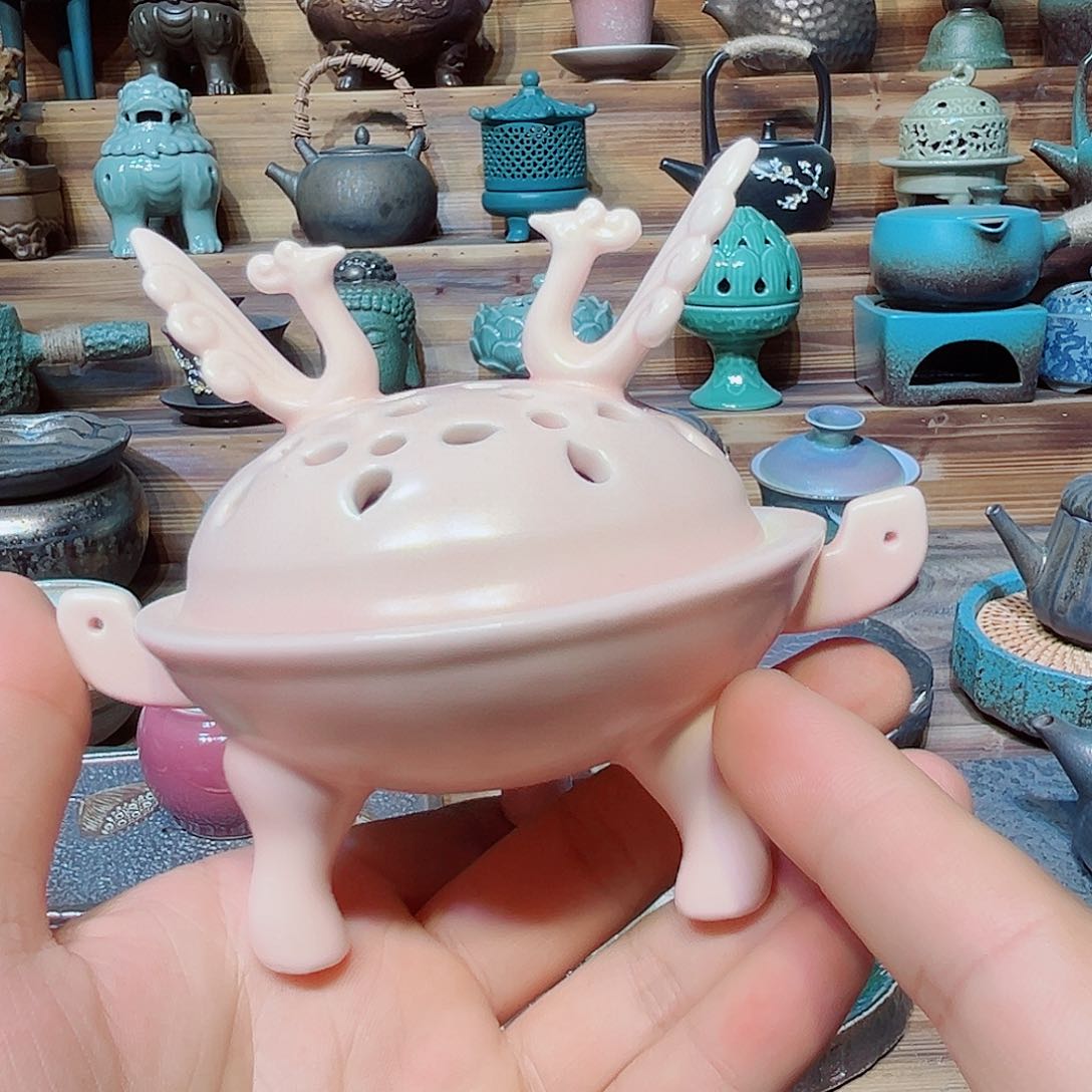 陶瓷香炉茶具摆件